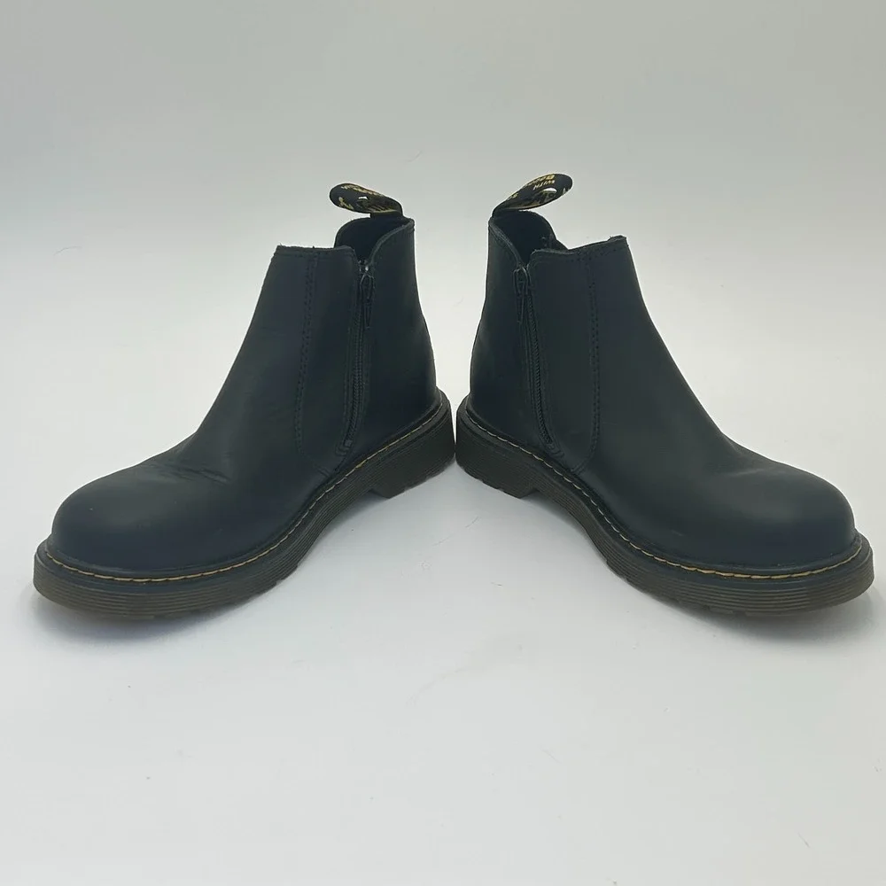 Dr Martens 2976 Chelsea Boots Black Leather Mens 6 Pull On AirWair